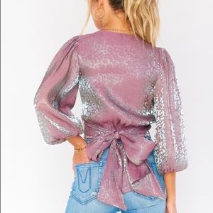 Show Me Your Mumu Lavender Joplin Wrap Top